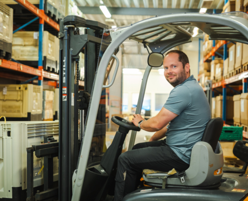 Håvard Stusdal II Mann på gaffeltruck